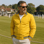 Sinclair Men’s Striped Trim Bomber Jacket