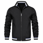 Sinclair Men’s Striped Trim Bomber Jacket