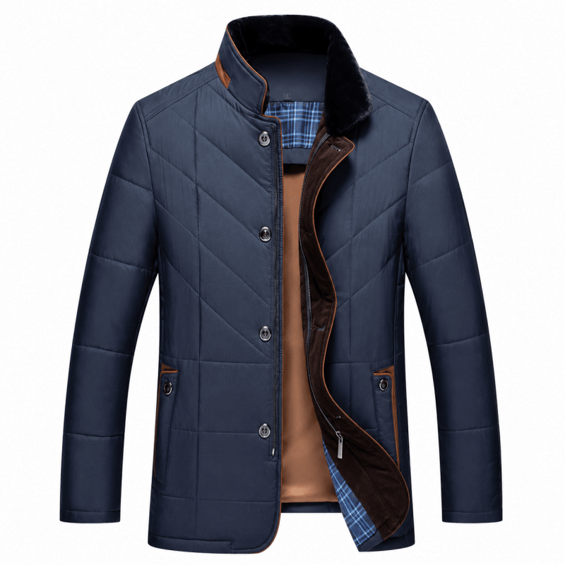 Sheridan Winter Tailored Quilted Fur Collar Jacket