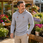Pierce Casual Stylish Waffle Knit Hoodie