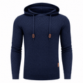 Pierce Casual Stylish Waffle Knit Hoodie