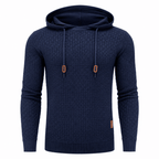 Pierce Casual Stylish Waffle Knit Hoodie