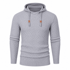 Pierce Casual Stylish Waffle Knit Hoodie