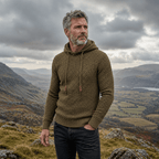 Pierce Casual Stylish Waffle Knit Hoodie