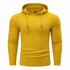 Pierce Casual Stylish Waffle Knit Hoodie