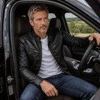 Montgomery Rugged Casual Stand Collar Moto Jacket