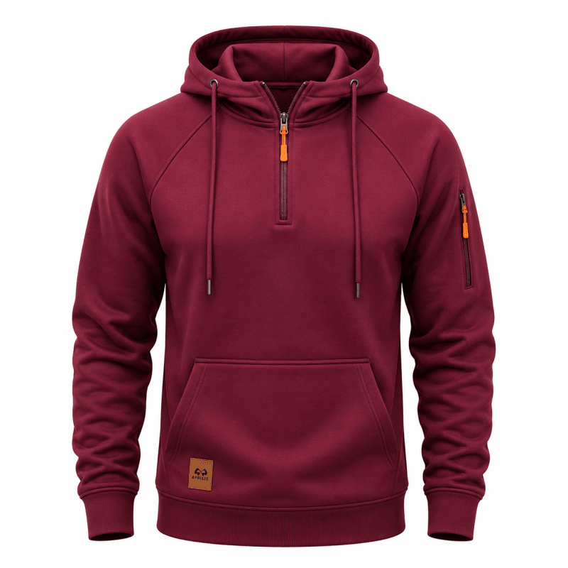 Callahan Comfortable Relaxed Fleece Lined Zip Hoodie