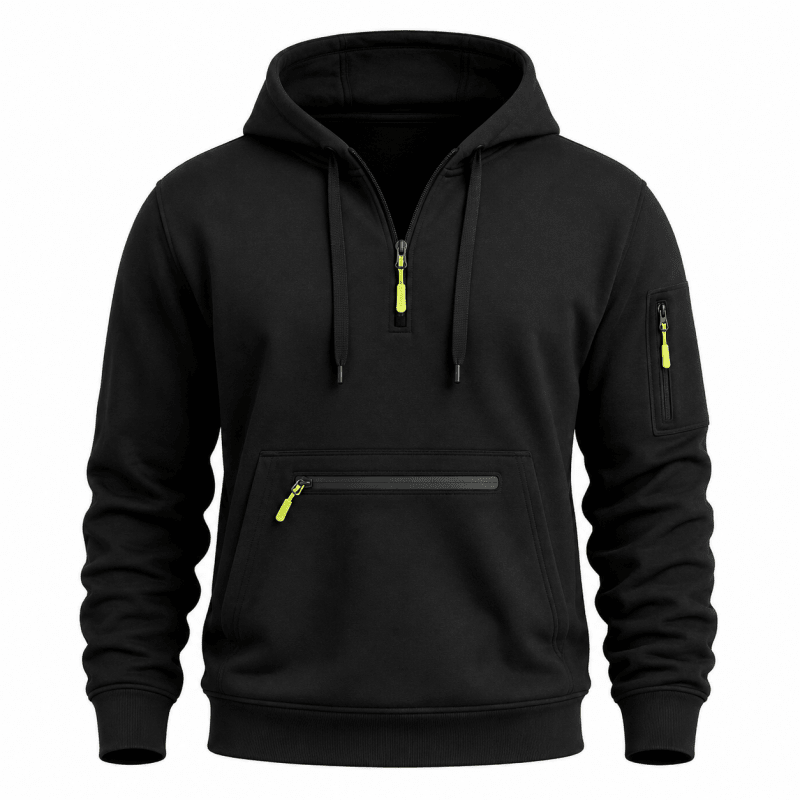 Hartley Warm Utility Fleece Quarter Zip Hoodie
