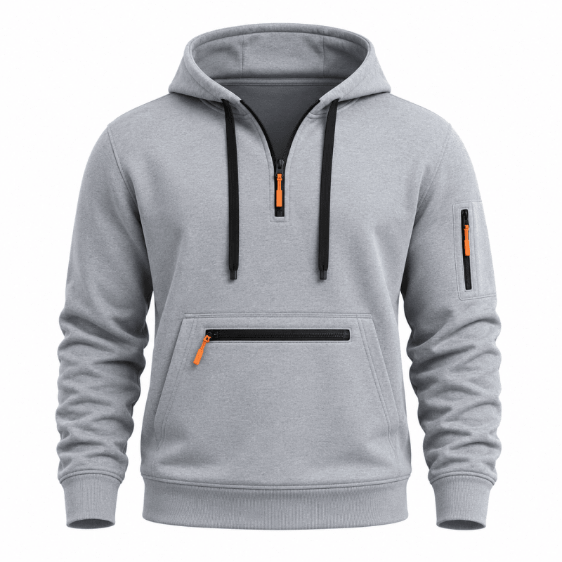 Hartley Warm Utility Fleece Quarter Zip Hoodie