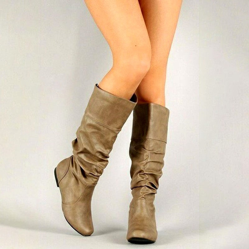 Collins Women’s Leather Slouchy Knee High Boots