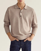 Everett Men’s Collared Button Polo Sweater