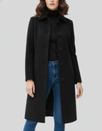 Eleanor Women’s Button Front Fit and Flare Coat