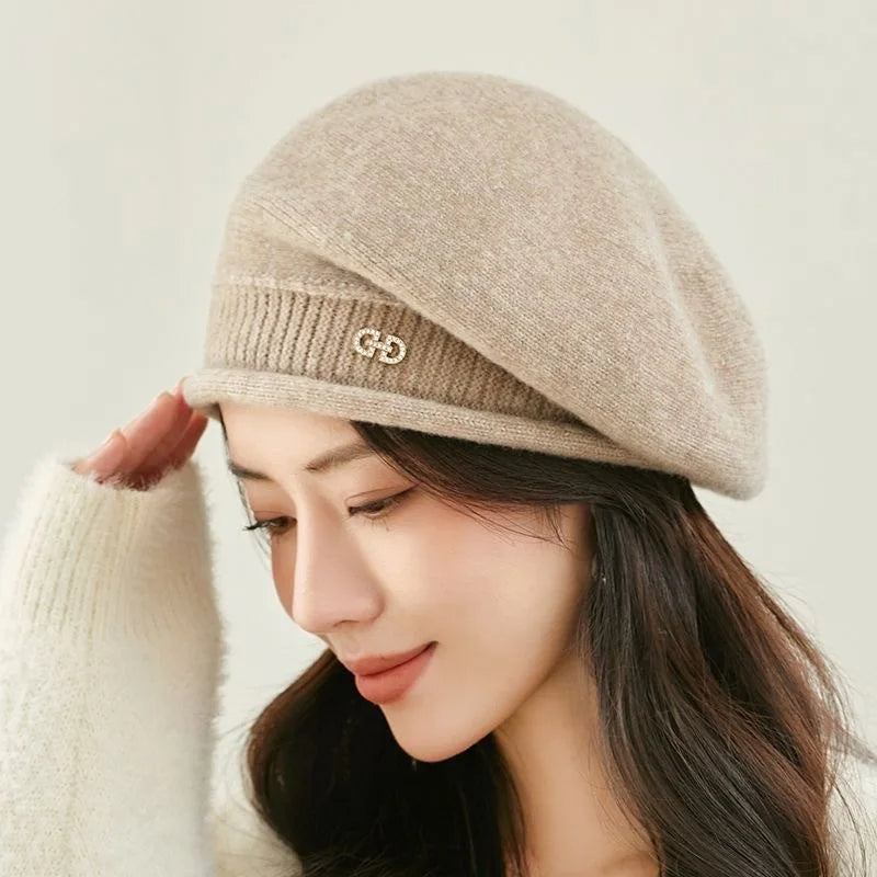 Juliette Elegant Warm Wool Knitted Beret