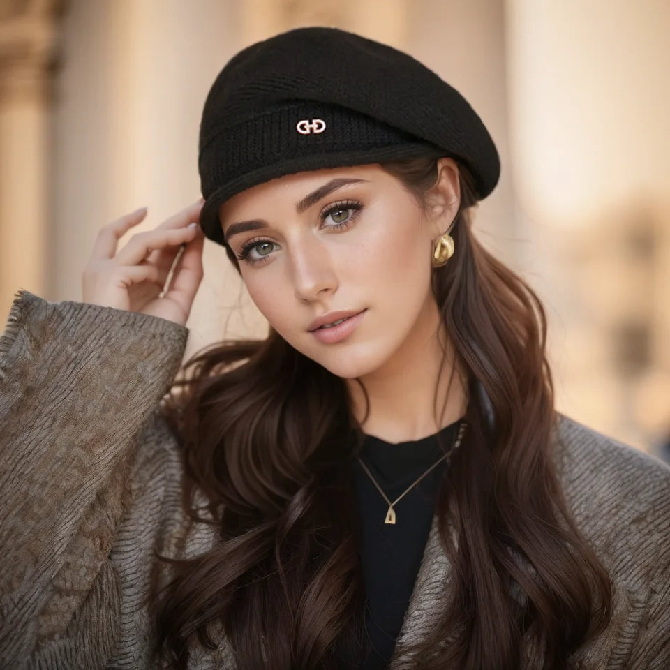Juliette Elegant Warm Wool Knitted Beret
