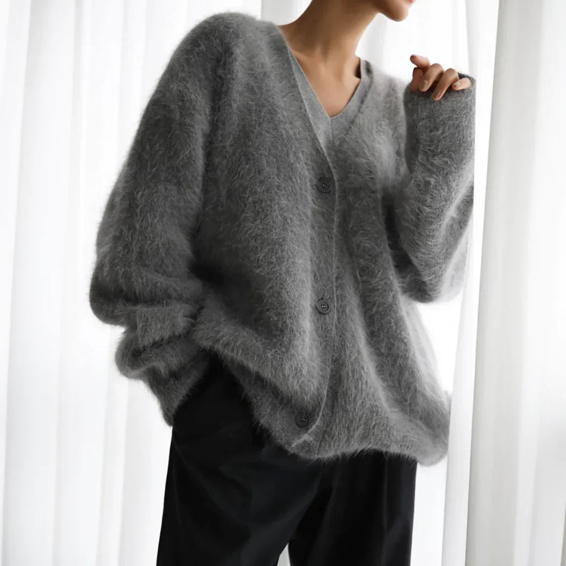 Waverly Women’s Fuzzy Knit Cardigan