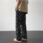 Ronan Casual Distressed Patchwork Straight Leg Pants