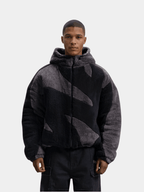Ellis Oversized Streetwear Sherpa Zip Up Jacket