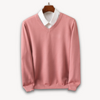 Emmett Casual Lightweight Fine Knit V Neck Sweater