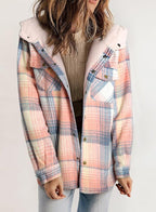 Brooke Oversized Plaid Flannel Sherpa Shacket