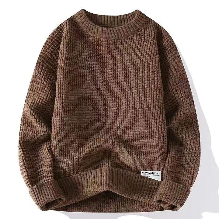 Harrison Men’s Waffle Knit Crew Sweater