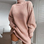 Eleanor Women’s High Collar Sweater Dress