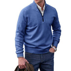 Lockwood Warm Stylish Wool Quarter Zip Sweater