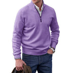 Lockwood Warm Stylish Wool Quarter Zip Sweater
