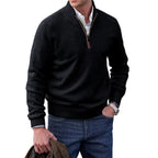Lockwood Warm Stylish Wool Quarter Zip Sweater