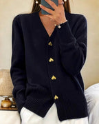 Collins Women’s Heart Button Cardigan