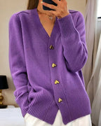 Collins Women’s Heart Button Cardigan