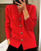 Collins Women’s Heart Button Cardigan