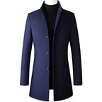 Ashton Casual Modern Wool Notch Lapel Coat