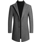 Ashton Casual Modern Wool Notch Lapel Coat
