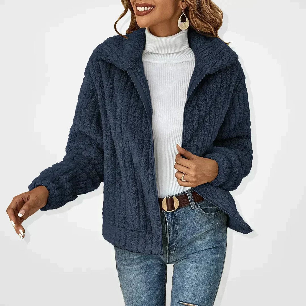 Stella Warm Fuzzy Fleece Zip Jacket