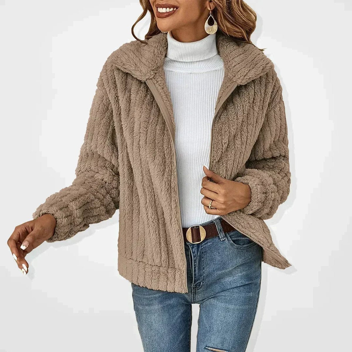 Stella Warm Fuzzy Fleece Zip Jacket